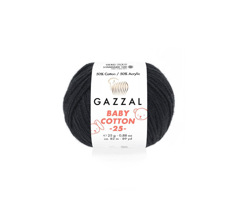 Пряжа Gazzal BabyCotton 25 цвет 3433