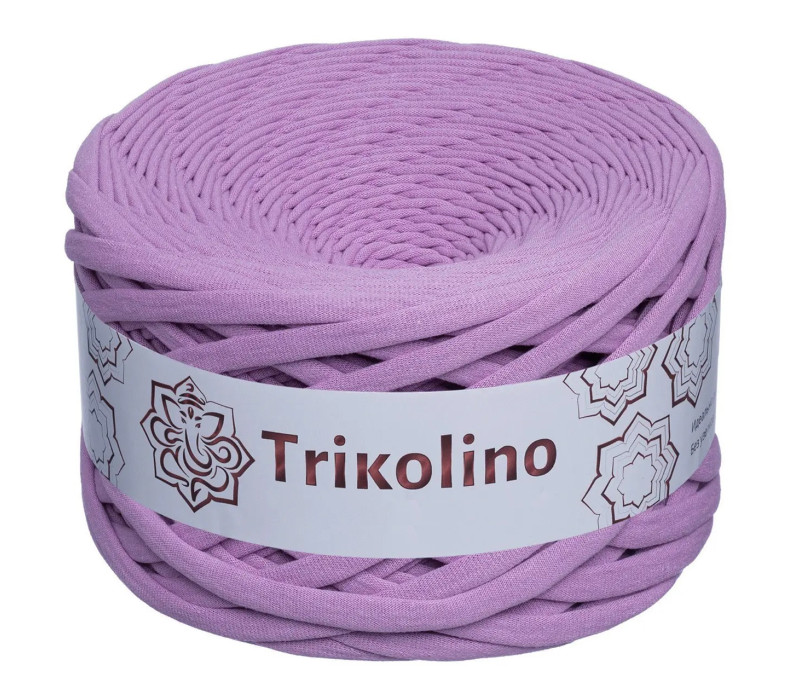 Пряжа трикотажная 7-9 мм "Trikolino" 100м. Лаванда Пряжа трикотажная 7-9 мм "Trikolino" 100м. Лаванда