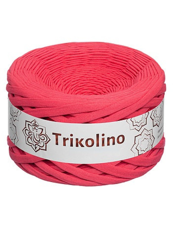 Пряжа трикотажная 7-9 мм "Trikolino" 100м. Коралл