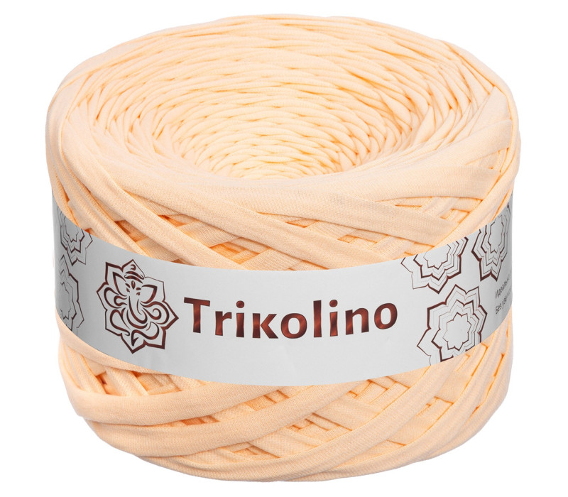 Пряжа трикотажная 7-9 мм "Trikolino" 100м. Абрикос