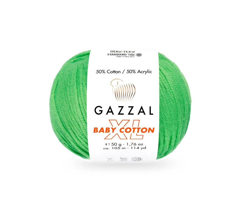 Пряжа Gazzal BabyCotton XL 3466 Пряжа Gazzal BabyCotton XL 3466