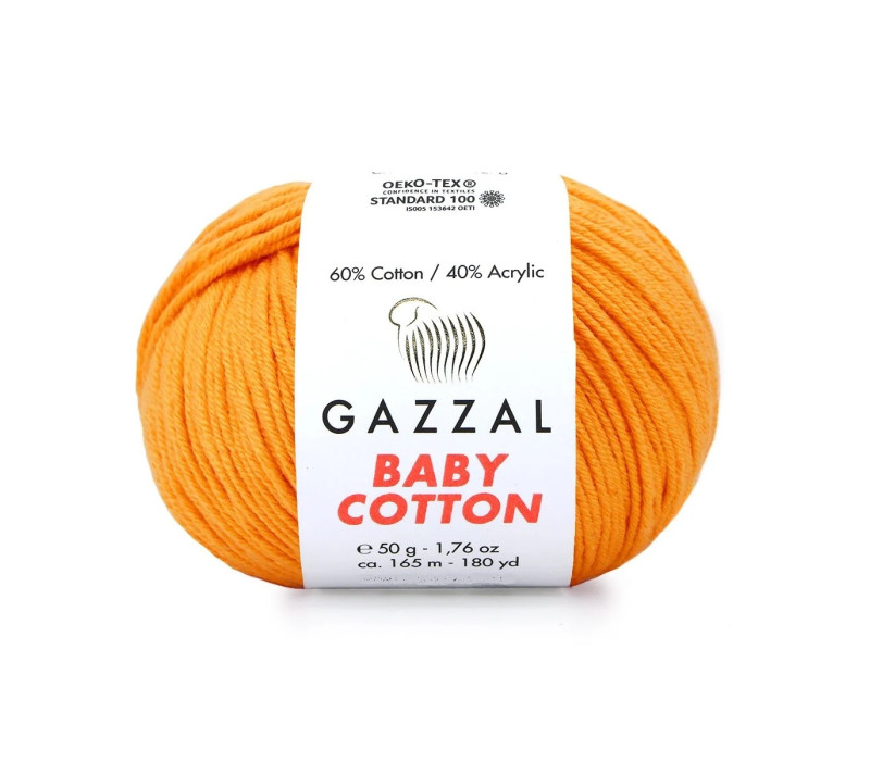 Пряжа Gazzal BabyCotton 3416 Пряжа Gazzal BabyCotton 3416