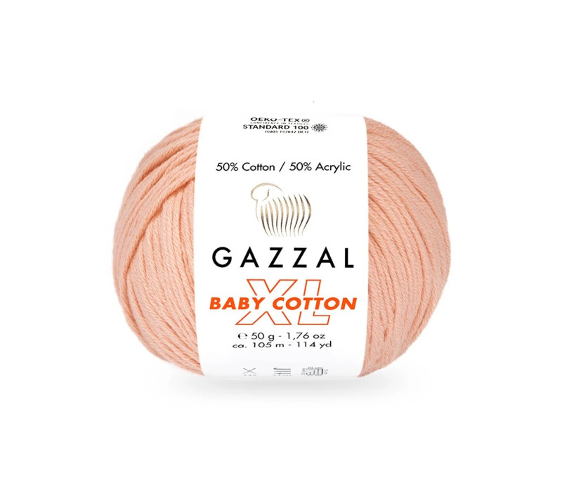 Пряжа Gazzal BabyCotton XL 3412 Пряжа Gazzal BabyCotton XL 3412
