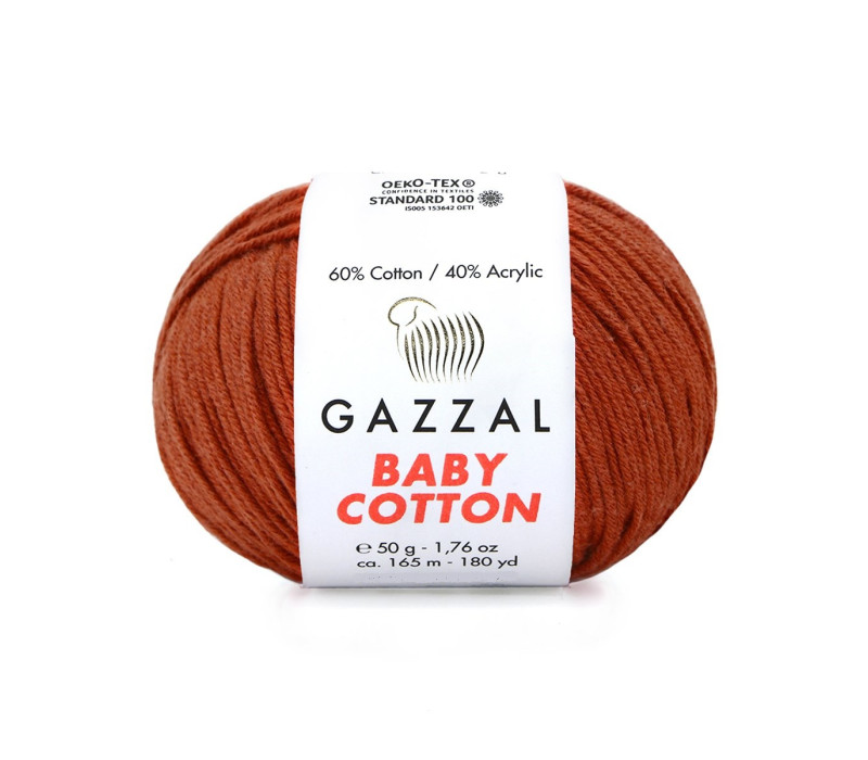 Пряжа Gazzal BabyCotton 3453 Пряжа Gazzal BabyCotton 3453