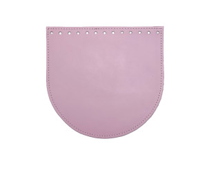 Клапан для круглої сумки Орео, шкіра, 20х19 см. Зефір (0144-PK)