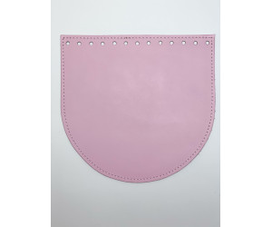 Клапан для круглої сумки Орео, шкіра, 20х19 см. Зефір (0144-PK)