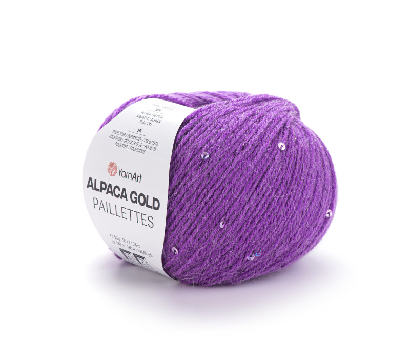 Пряжа Yarnart Alpaca Gold Paillettes 9308 Пряжа Yarnart Alpaca Gold Paillettes 9308