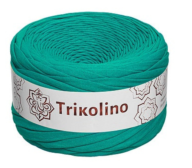 Пряжа трикотажная 7-9 мм "Trikolino" 100м. Малахит Пряжа трикотажная 7-9 мм "Trikolino" 100м. Малахит