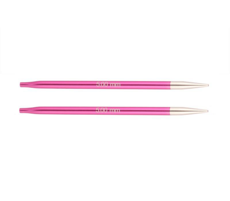Спицы съемные короткие 5мм Zing KnitPro 47525 Спицы съемные короткие 5мм Zing KnitPro 47525