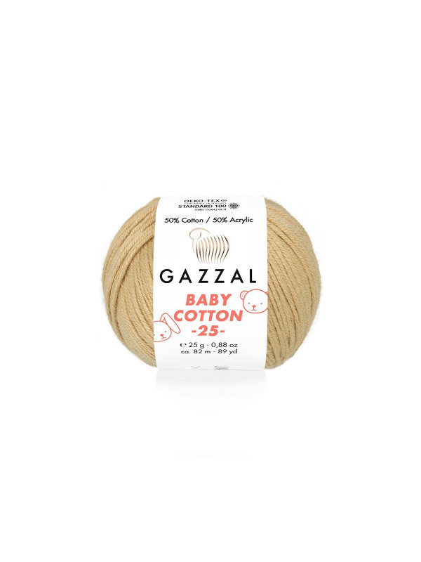 Пряжа Gazzal BabyCotton 25 цвет 3424