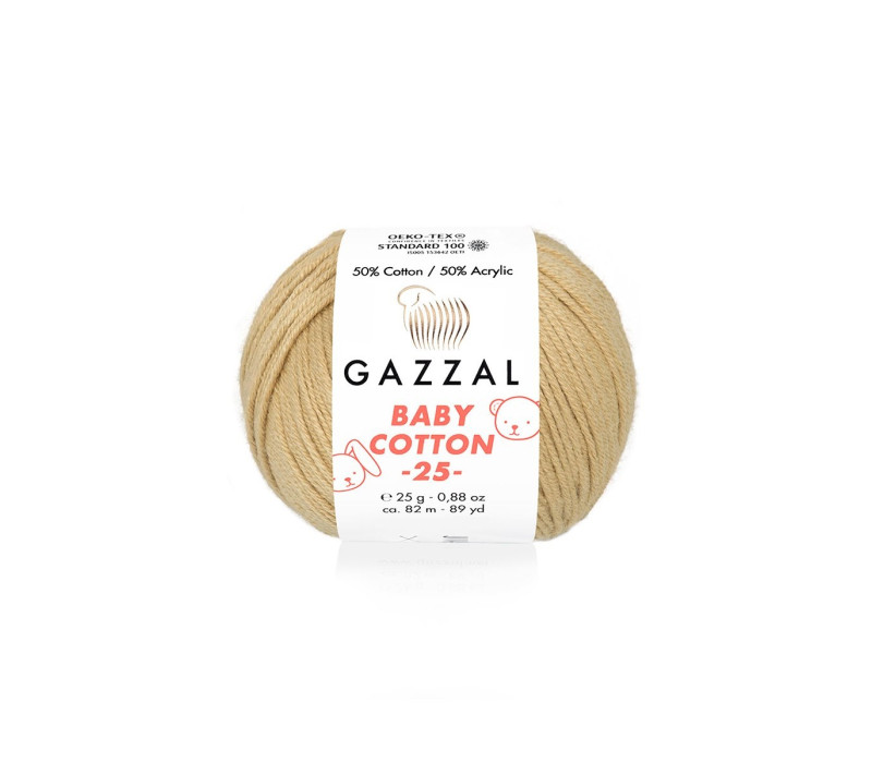 Пряжа Gazzal BabyCotton 25 цвет 3424 Пряжа Gazzal BabyCotton 25 цвет 3424