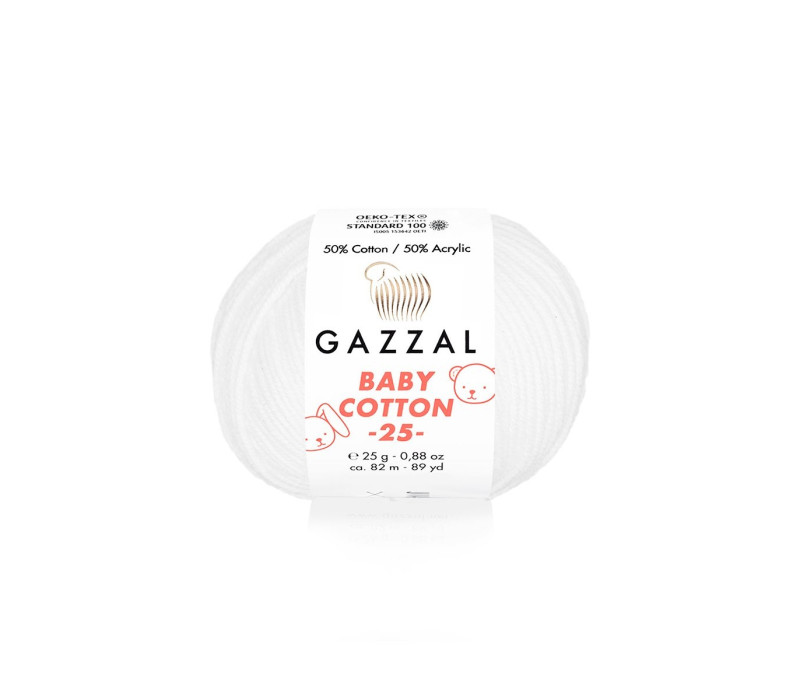 Пряжа Gazzal BabyCotton 25 цвет 3432 Пряжа Gazzal BabyCotton 25 цвет 3432