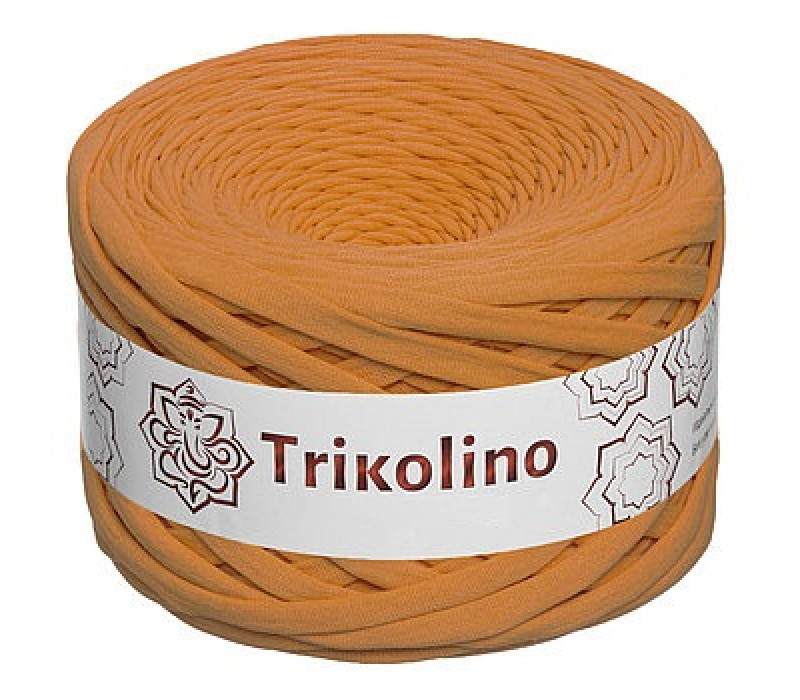 Пряжа трикотажная 7-9 мм "Trikolino" 100м. Тыква