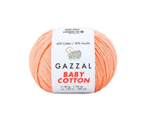 Пряжа Gazzal BabyCotton 25 цвет 3412