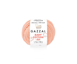 Пряжа Gazzal BabyCotton 25 цвет 3412