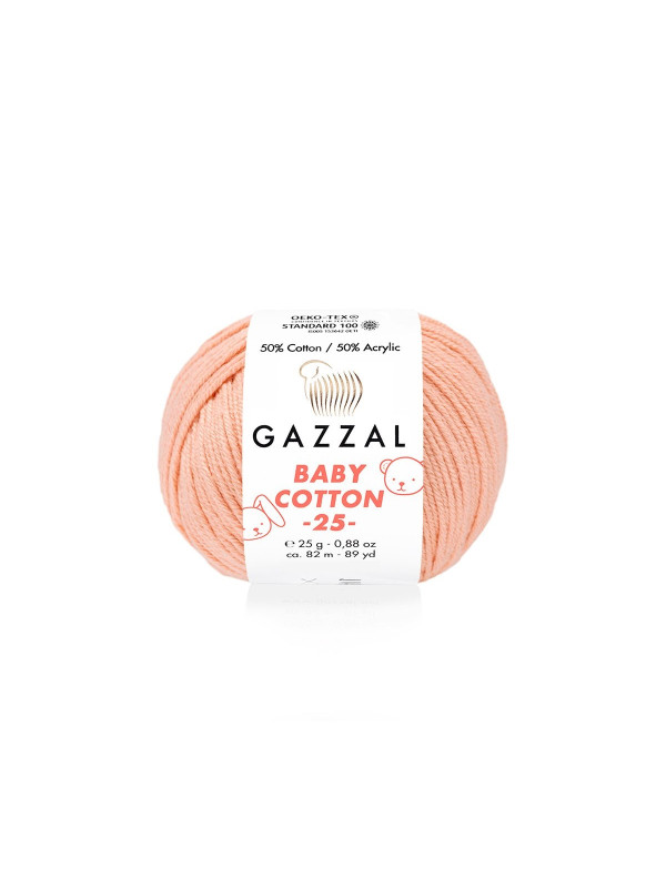 Пряжа Gazzal BabyCotton 25 цвет 3412