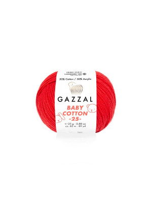 Пряжа Gazzal BabyCotton 25 цвет 3443