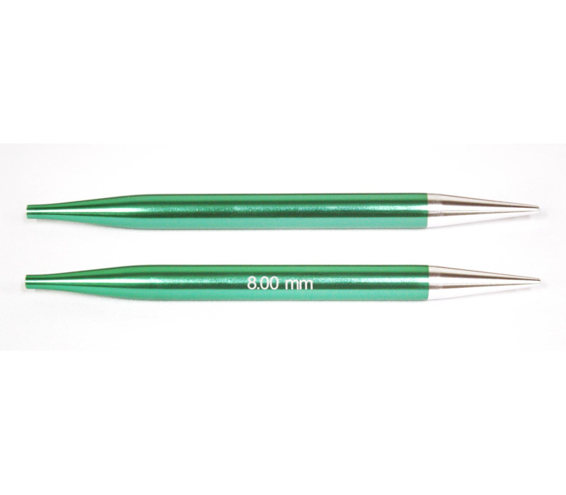 Спицы съемные короткие 8мм Zing KnitPro 47532 Спицы съемные короткие 8мм Zing KnitPro 47532