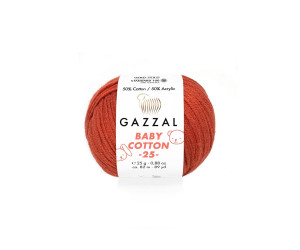 Пряжа Gazzal BabyCotton 25 цвет 3453