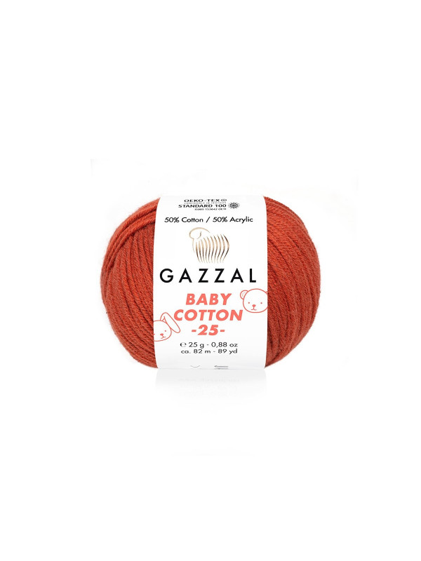 Пряжа Gazzal BabyCotton 25 цвет 3453