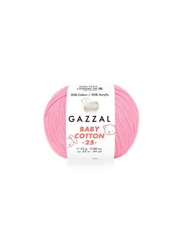 Пряжа Gazzal BabyCotton 25 цвет 3468