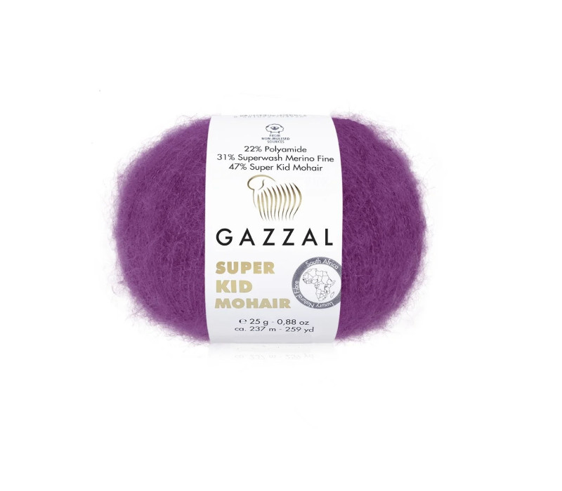 Пряжа Gazzal Super Kid Mohair 64415