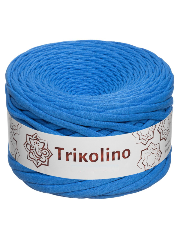 Пряжа трикотажная 7-9 мм "Trikolino" 100м. Королевский синий