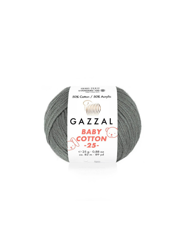 Пряжа Gazzal BabyCotton 25 цвет 3450