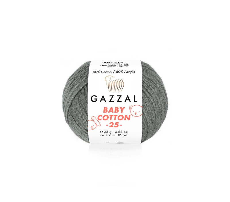 Пряжа Gazzal BabyCotton 25 цвет 3450 Пряжа Gazzal BabyCotton 25 цвет 3450