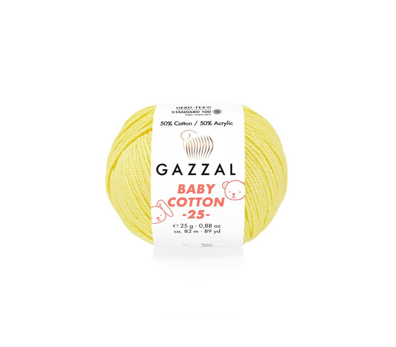 Пряжа Gazzal BabyCotton 25 цвет 3413