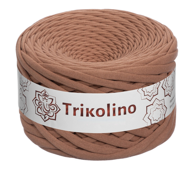 Пряжа трикотажная 7-9 мм "Trikolino" 100м. Какао Пряжа трикотажная 7-9 мм "Trikolino" 100м. Какао