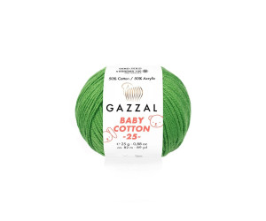 Пряжа Gazzal BabyCotton 25 цвет 3449