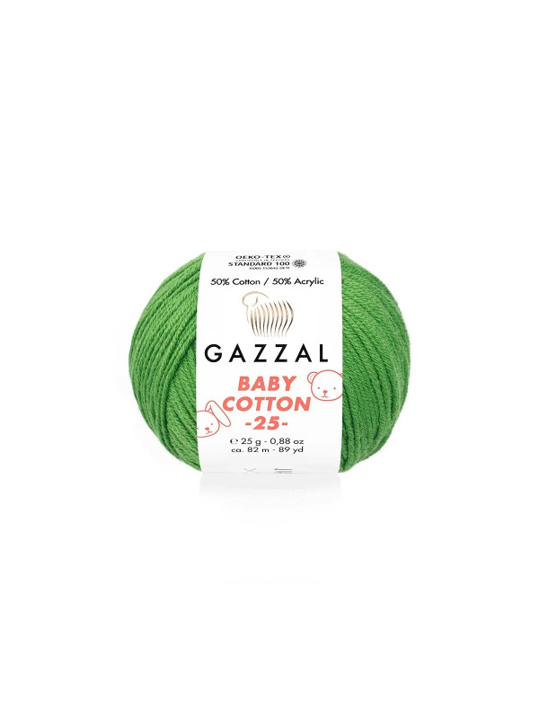 Пряжа Gazzal BabyCotton 25 цвет 3449