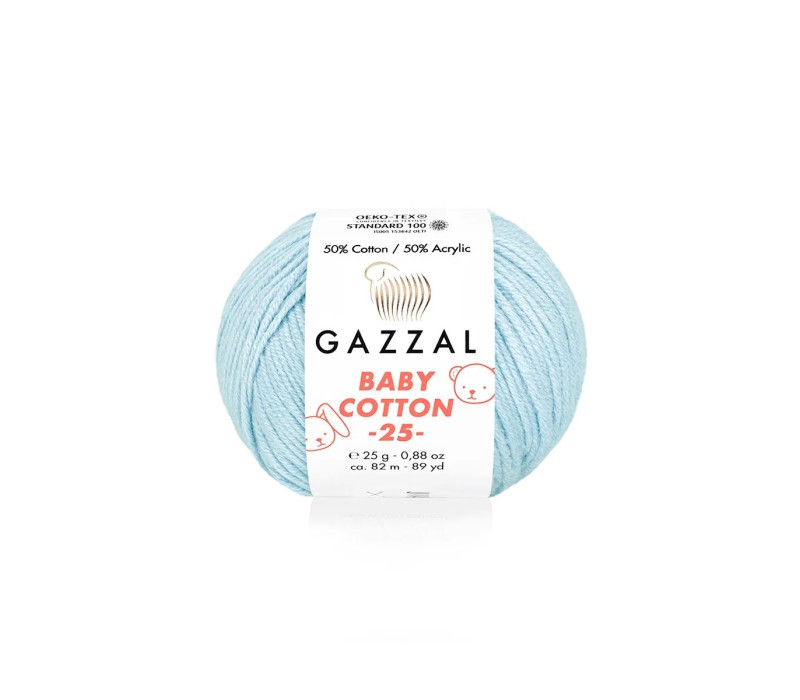 Пряжа Gazzal BabyCotton 25 цвет 3429 Пряжа Gazzal BabyCotton 25 цвет 3429