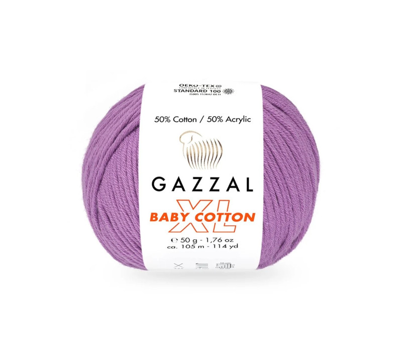Пряжа Gazzal BabyCotton XL 3414 Пряжа Gazzal BabyCotton XL 3414