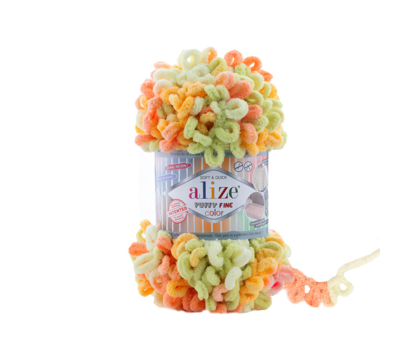 Пряжа Alize Puffy Fine Color 6313 Пряжа Alize Puffy Fine Color 6313