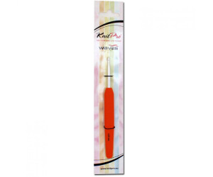 Крючок 4мм 13см с ручкой Waves Tangerine KnitPro 30909