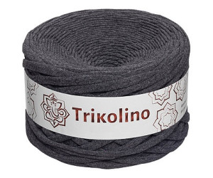 Пряжа трикотажная 7-9 мм "Trikolino" 100м. Антрацит меланж