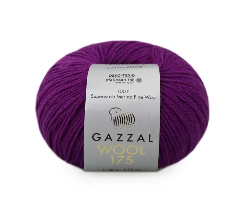 Пряжа Gazzal Wool 175 334 Пряжа Gazzal Wool 175 334