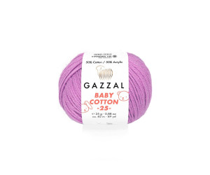 Пряжа Gazzal BabyCotton 25 цвет 3414