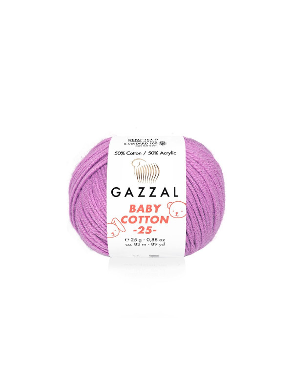 Пряжа Gazzal BabyCotton 25 цвет 3414