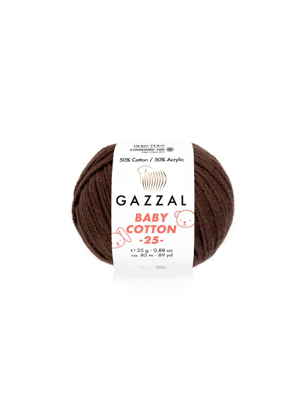 Пряжа Gazzal BabyCotton 25 цвет 3436