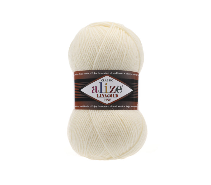 Пряжа Alize Lanagold Fine 01 Пряжа Alize Lanagold Fine 01