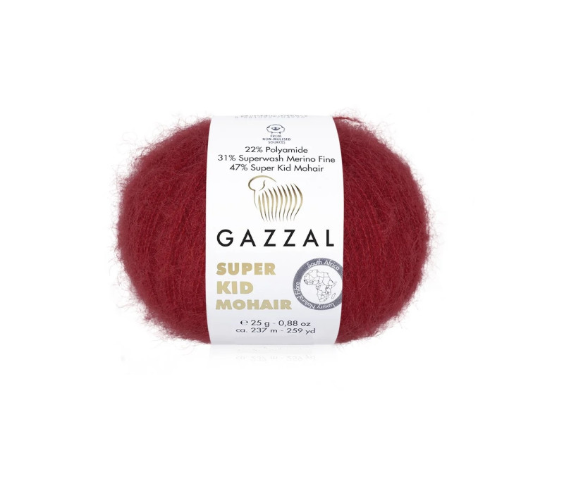 Пряжа Gazzal Super Kid Mohair 64416