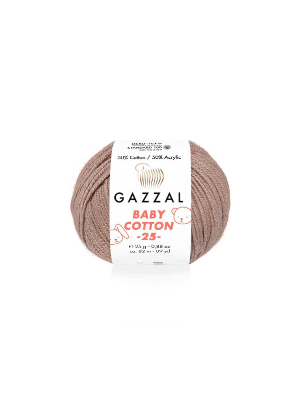 Пряжа Gazzal BabyCotton 25 цвет 3434