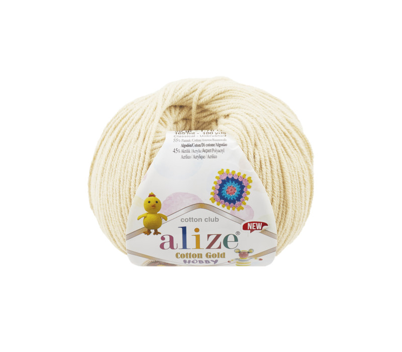 Пряжа Alize Cotton Gold Hobby NEW 01