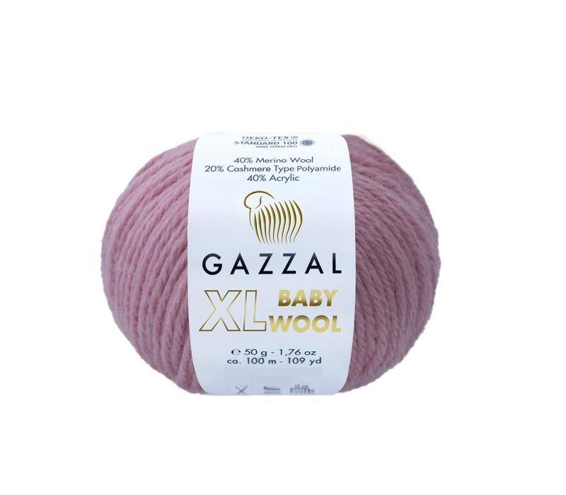 Пряжа Gazzal Baby Wool XL 845 Пряжа Gazzal Baby Wool XL 845