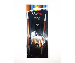 Спиці кругові 5,5мм 100см Zing KnitPro 47162