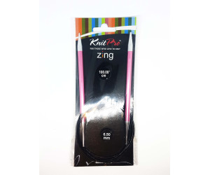 Спиці кругові 6,5мм 100см Zing KnitPro 47164