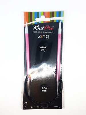 Спиці кругові 6,5мм 100см Zing KnitPro 47164